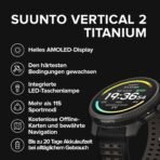 SUUNTO Vertical 2 GPS-Sportuhr, 1,5-Zoll AMOLED, 115+ Sportmodi – Bild 2