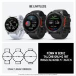 Garmin Fenix 8 51 mm GPS-Multisport-Smartwatch, Schwarz/Schiefergrau – Bild 15