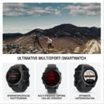 Garmin Fenix E 47 mm GPS-Multisport-Smartwatch, Schwarz/Schiefergrau – Bild 3